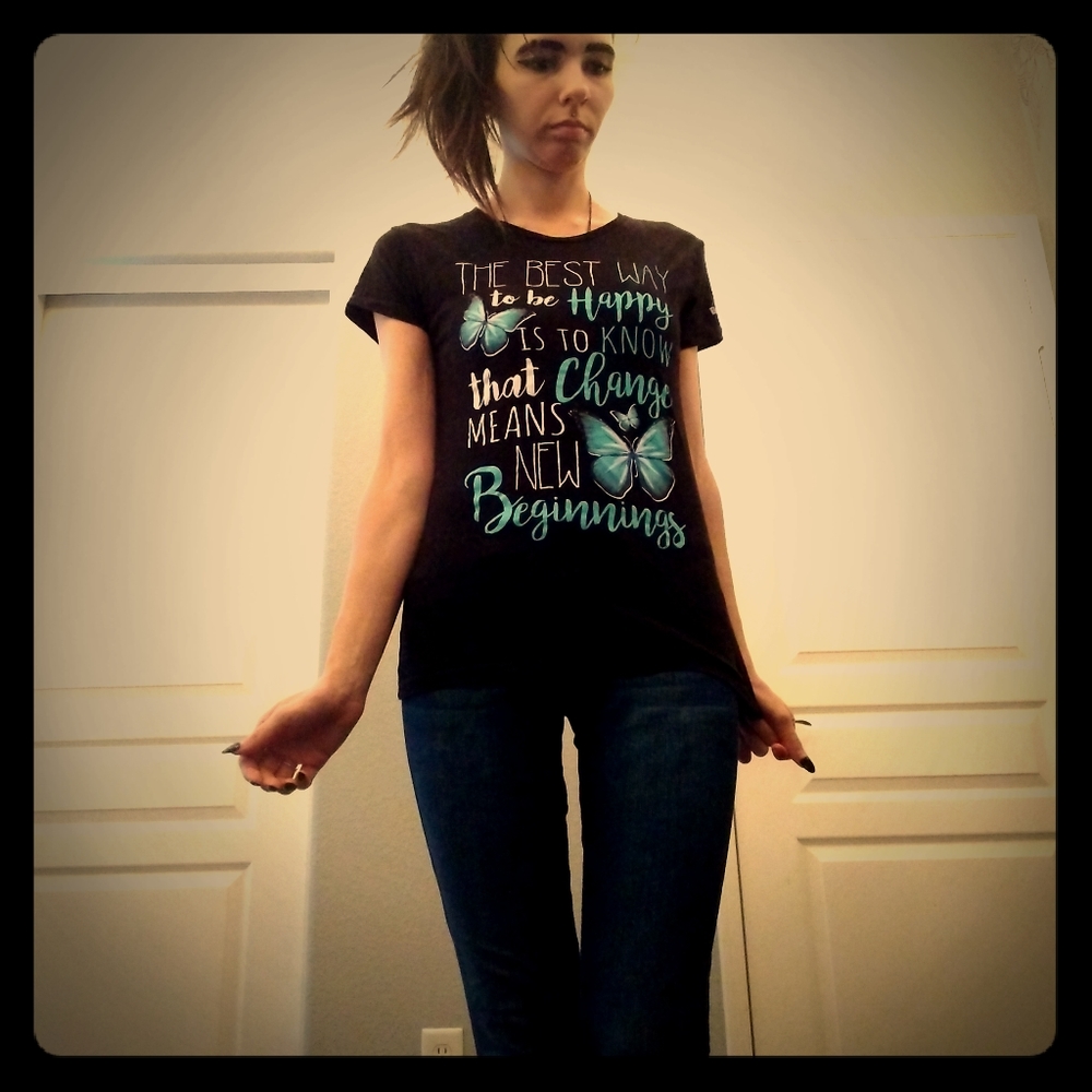 Spectra brand butterfly tee